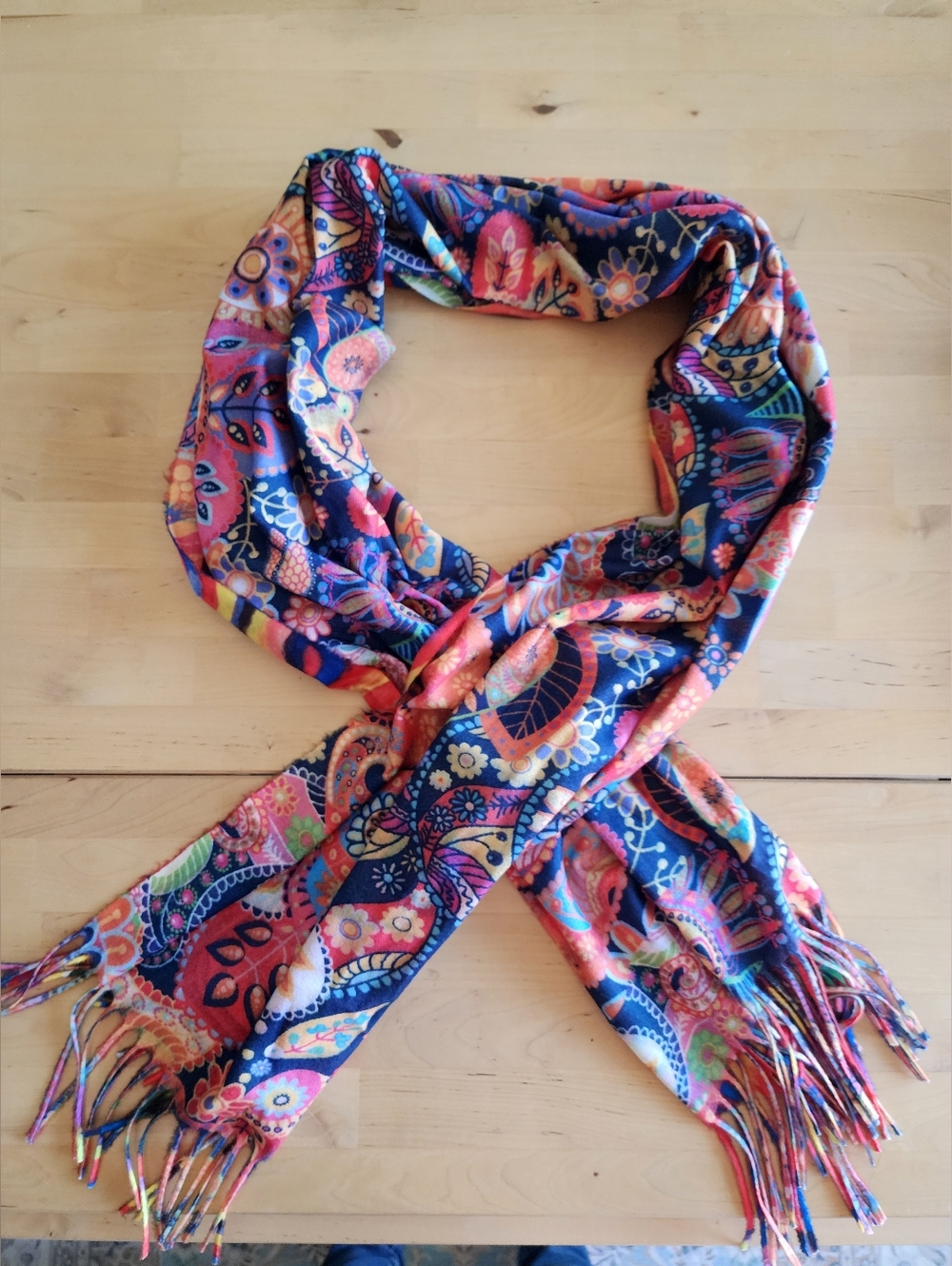 Squares with Concentric Circles by Wassily Kandinsky | Reversable Scarf - Picture 4 of 9